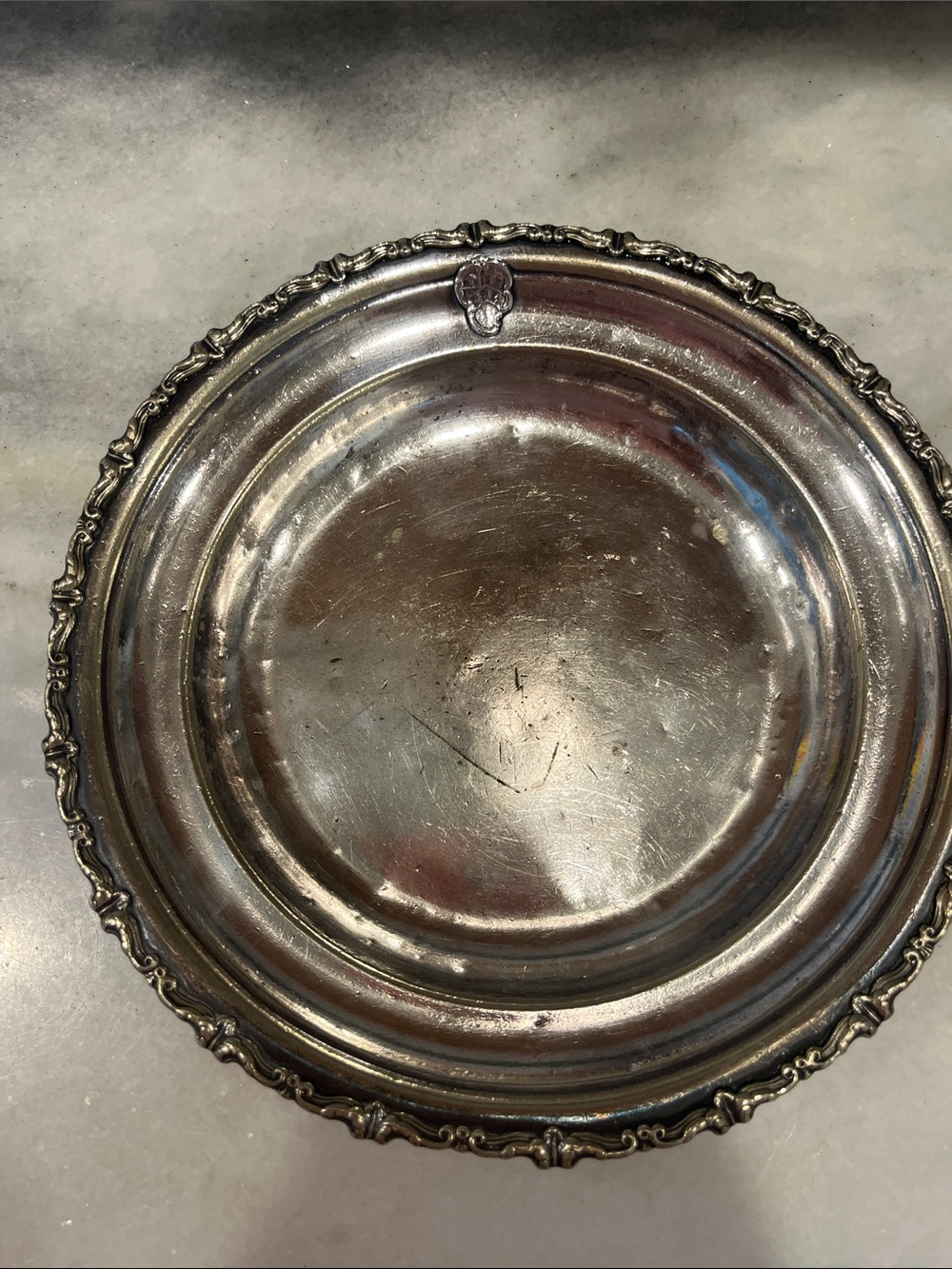 HM Kingsley & Baumann Gotham silver soleret 1891 dish